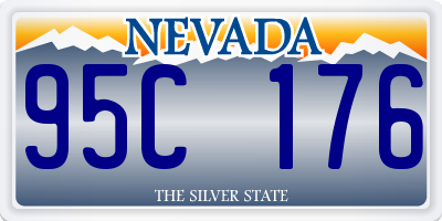 NV license plate 95C176