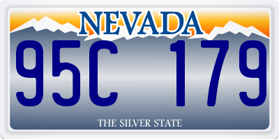 NV license plate 95C179