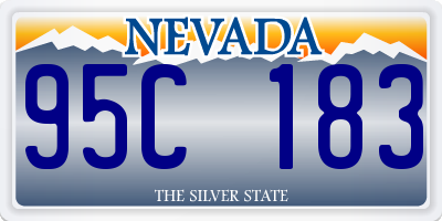 NV license plate 95C183