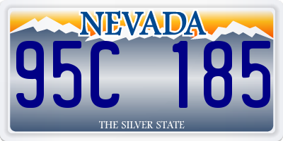 NV license plate 95C185