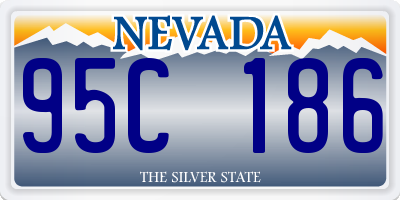 NV license plate 95C186