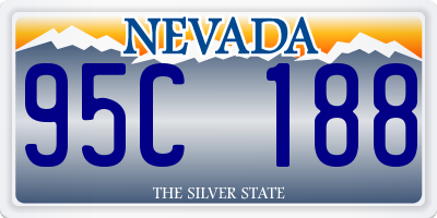 NV license plate 95C188