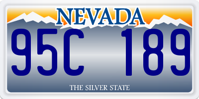 NV license plate 95C189