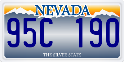 NV license plate 95C190