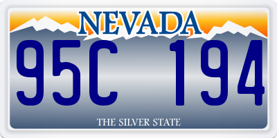 NV license plate 95C194