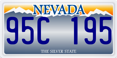 NV license plate 95C195