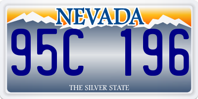 NV license plate 95C196