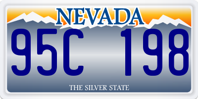NV license plate 95C198