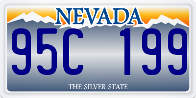 NV license plate 95C199