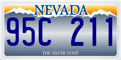 NV license plate 95C211