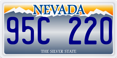 NV license plate 95C220