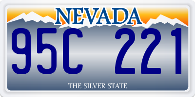 NV license plate 95C221