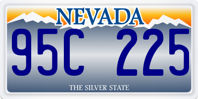 NV license plate 95C225