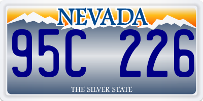NV license plate 95C226
