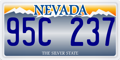 NV license plate 95C237