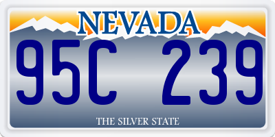 NV license plate 95C239