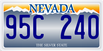 NV license plate 95C240