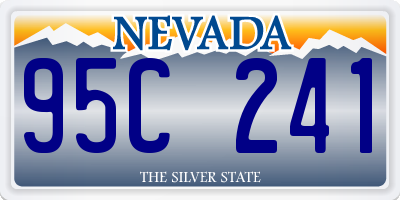 NV license plate 95C241