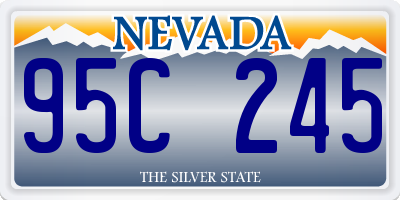 NV license plate 95C245