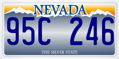 NV license plate 95C246