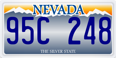 NV license plate 95C248