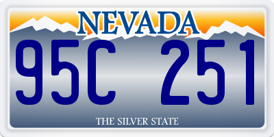 NV license plate 95C251