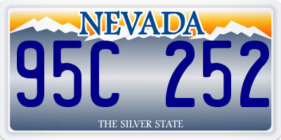 NV license plate 95C252