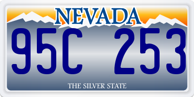 NV license plate 95C253