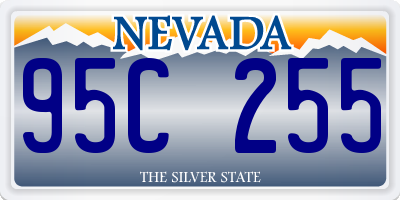 NV license plate 95C255