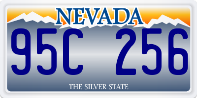 NV license plate 95C256