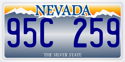 NV license plate 95C259