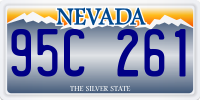 NV license plate 95C261