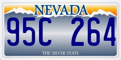 NV license plate 95C264
