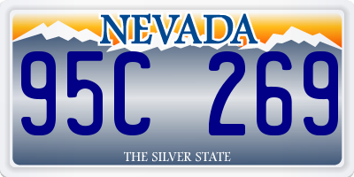 NV license plate 95C269