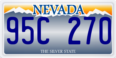 NV license plate 95C270