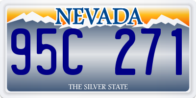 NV license plate 95C271