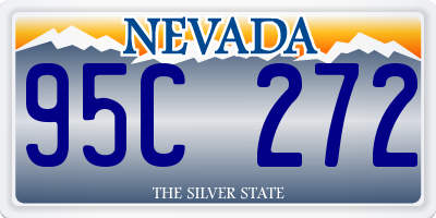 NV license plate 95C272