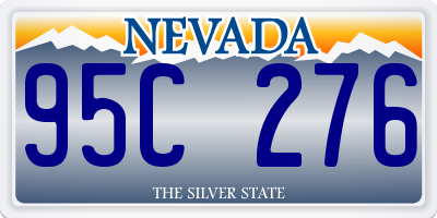 NV license plate 95C276