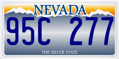 NV license plate 95C277