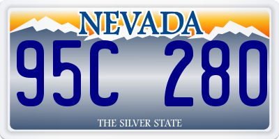 NV license plate 95C280