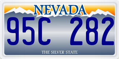 NV license plate 95C282