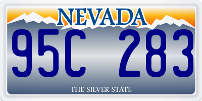 NV license plate 95C283