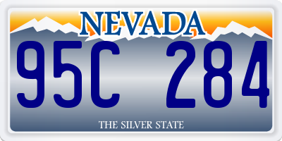 NV license plate 95C284