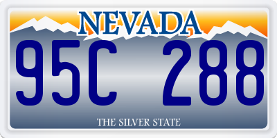 NV license plate 95C288