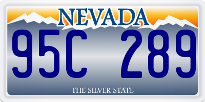 NV license plate 95C289