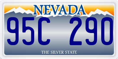 NV license plate 95C290