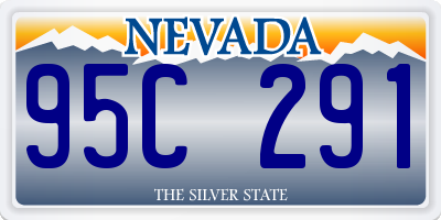 NV license plate 95C291