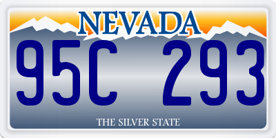 NV license plate 95C293