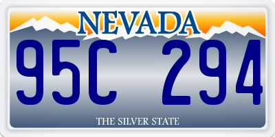 NV license plate 95C294