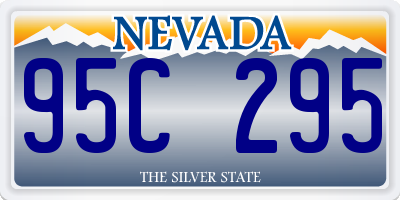 NV license plate 95C295